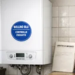 Caldaia murale a gas condensazione installata in appartamento