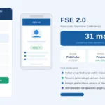 Schermata del Fascicolo Sanitario Elettronico 2026 su smartphone con scritta "In vigore dal 31 marzo"