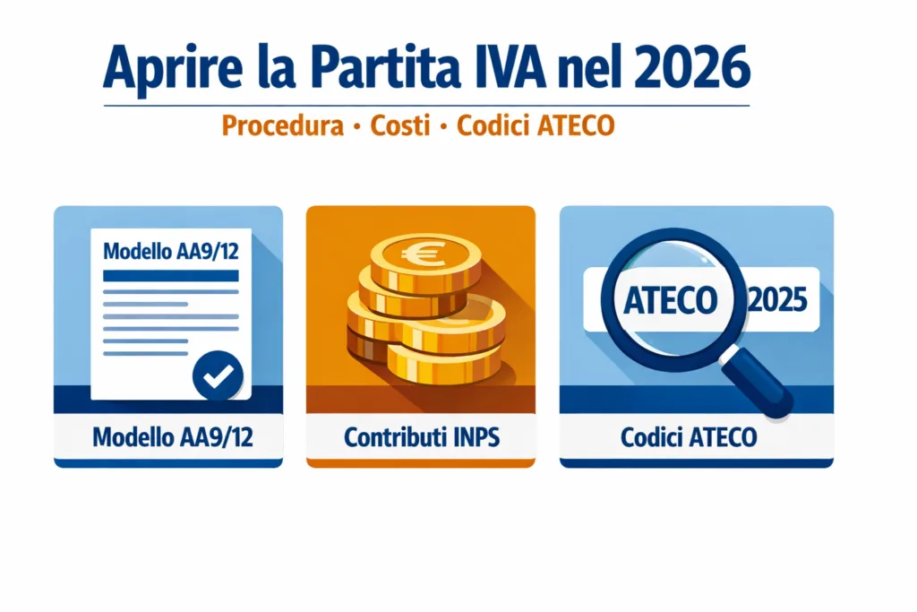 Guida apertura Partita IVA 2026: procedura, costi reali e codici ATECO