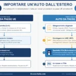Guida per importare un'auto dall'estero e immatricolarla in Italia