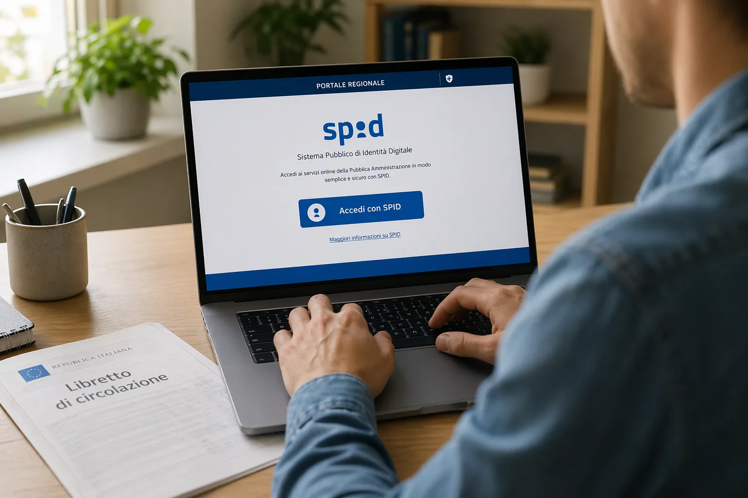 Accesso al portale regionale con SPID per richiedere l'esenzione bollo auto ibrida