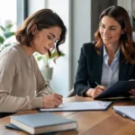 lavoratore firma contratto di somministrazione con agenzia per il lavoro