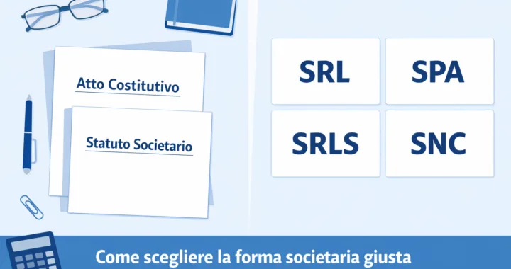 Guida alle forme societarie italiane: SRL, SPA, SRLS e SNC a confronto per scegliere la struttura giuridica giusta