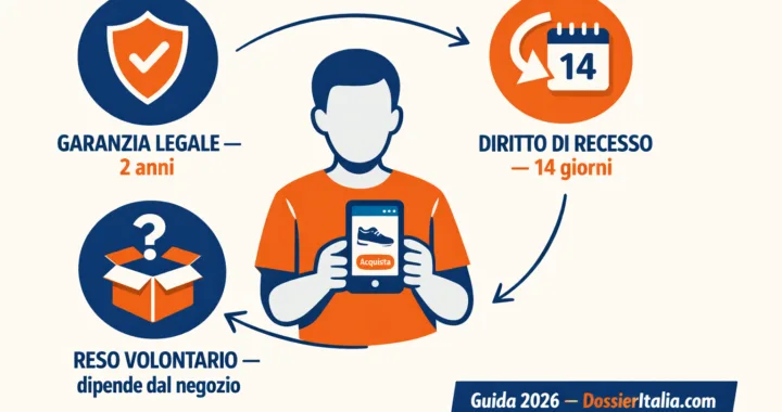 Guida 2026 garanzie e resi: differenza tra garanzia legale, diritto di recesso e reso volontario