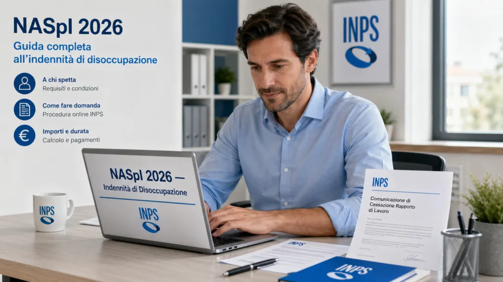 Guida completa NASpI 2026: requisiti, importo e domanda INPS