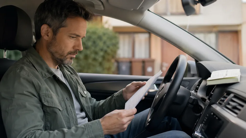 Automobilista controlla i massimali della polizza RC Auto obbligatoria