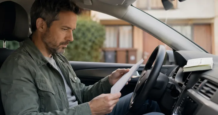 Automobilista controlla i massimali della polizza RC Auto obbligatoria