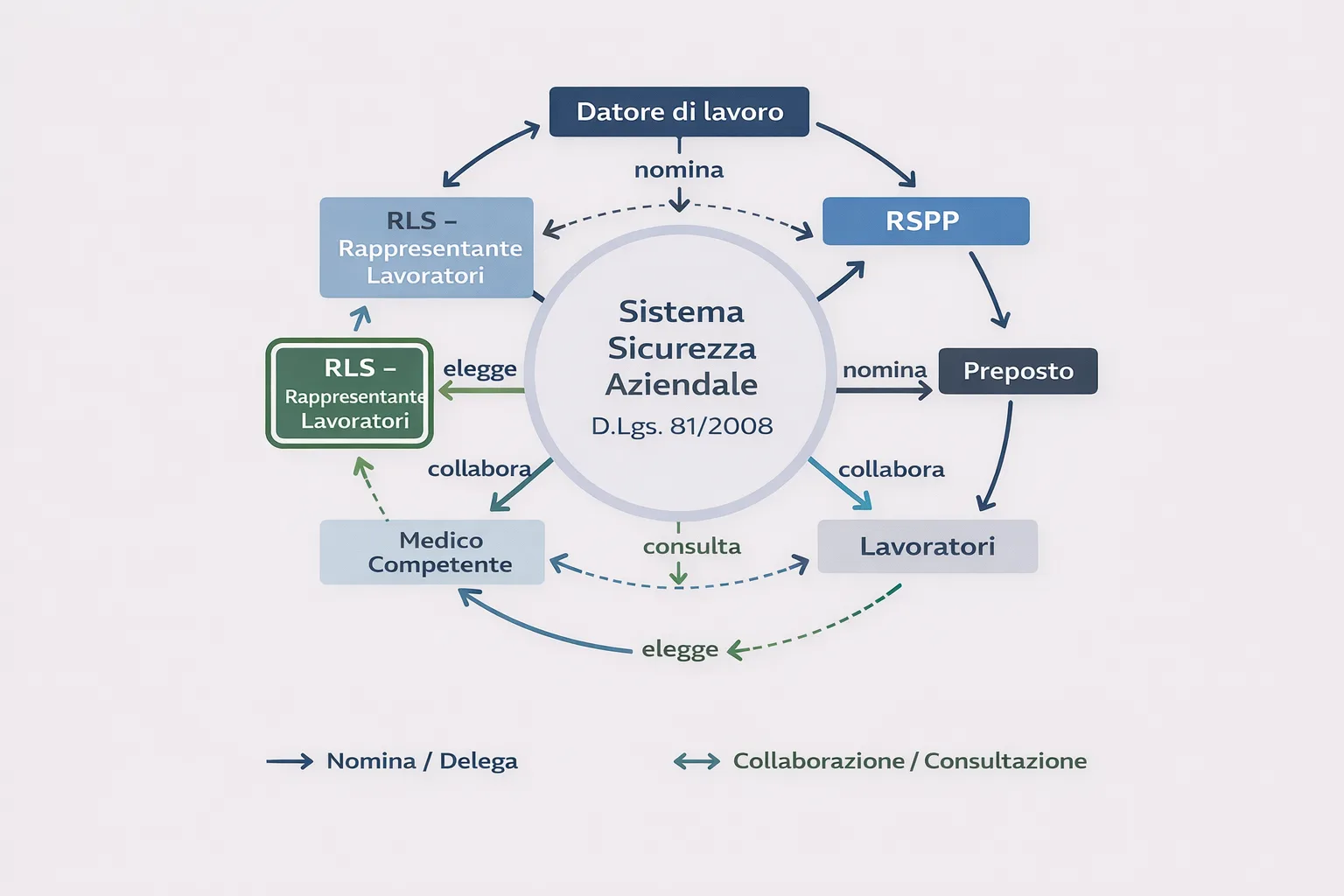 mappa figure sicurezza aziendale relazioni comunicazione