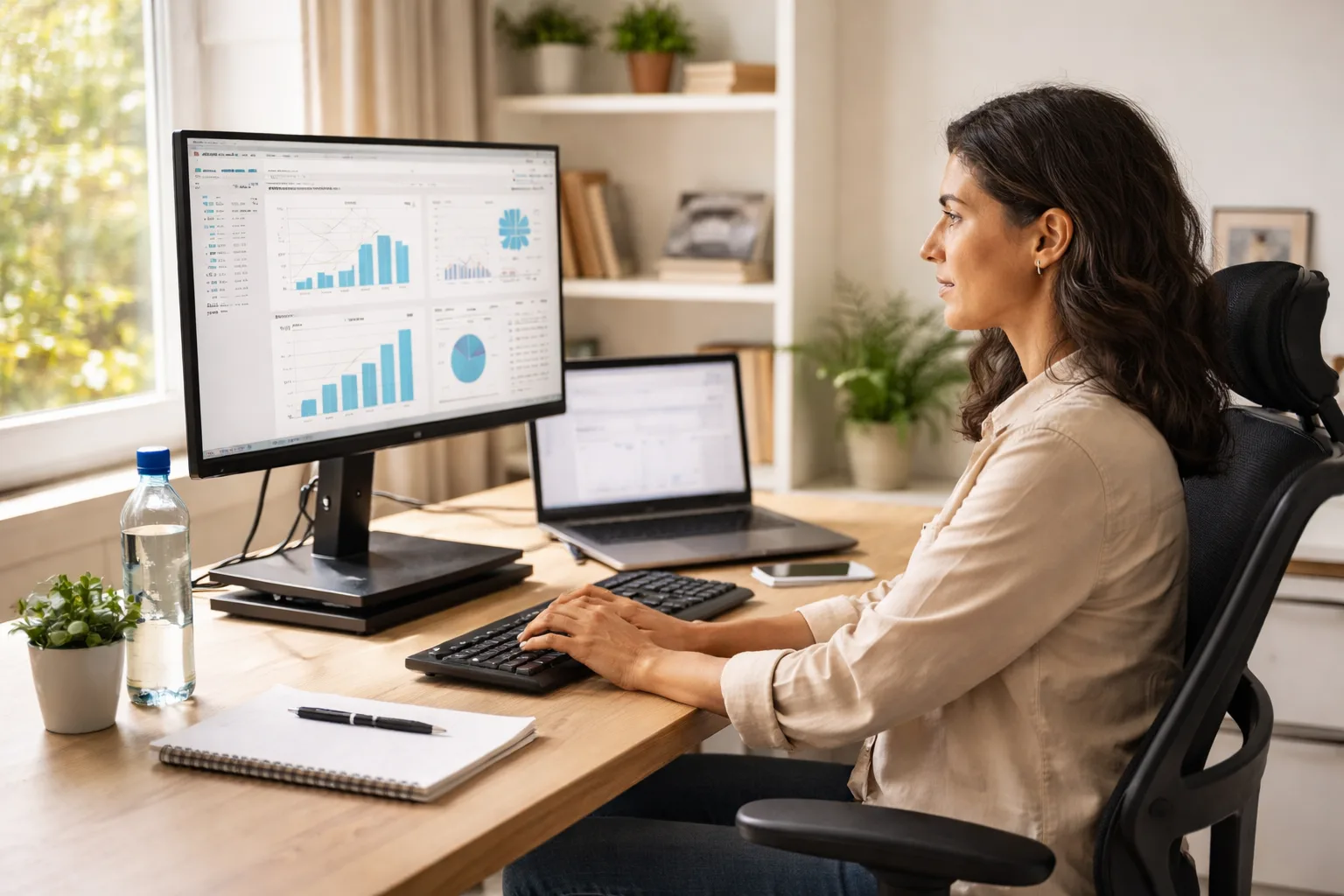 lavoratore smart working postazione ergonomica sicurezza casa