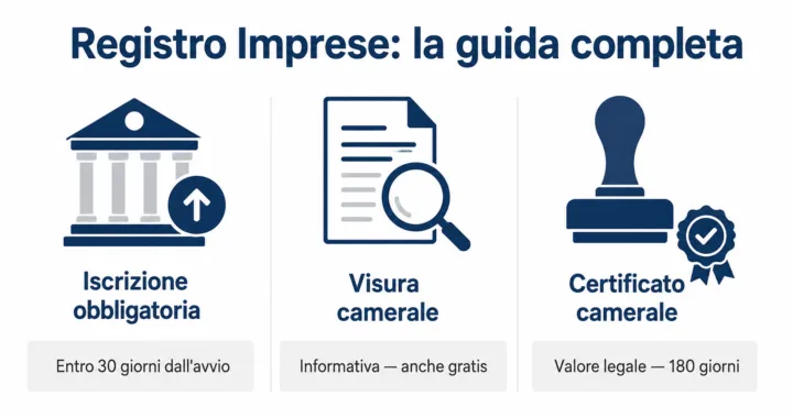 Guida completa al Registro Imprese: iscrizione, visura camerale e certificato camerale